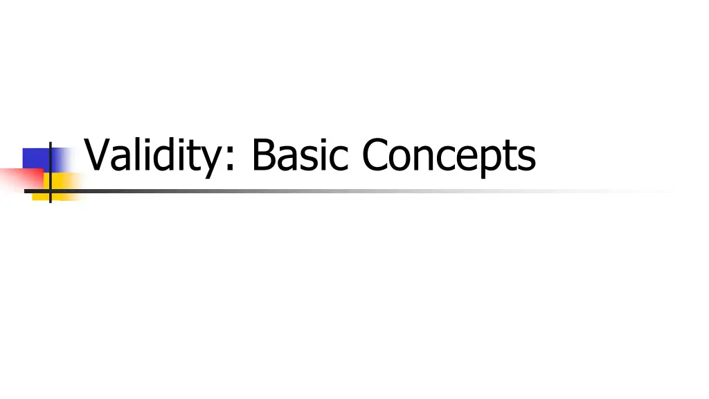 validity basic concepts
