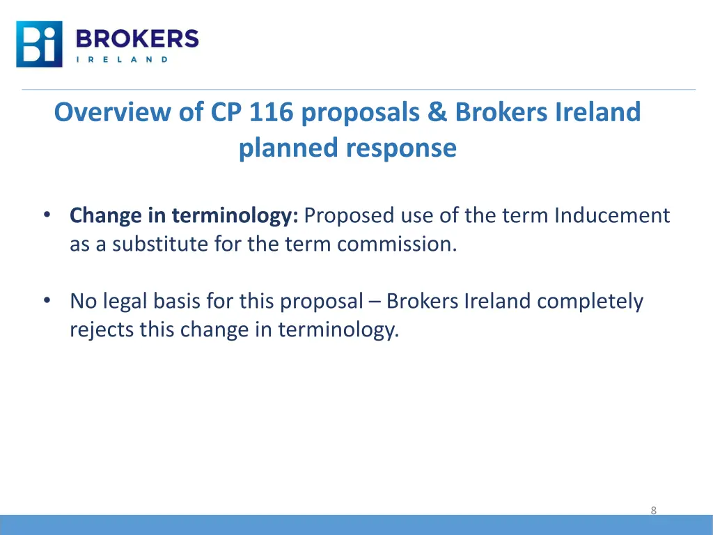 overview of cp 116 proposals brokers ireland 1