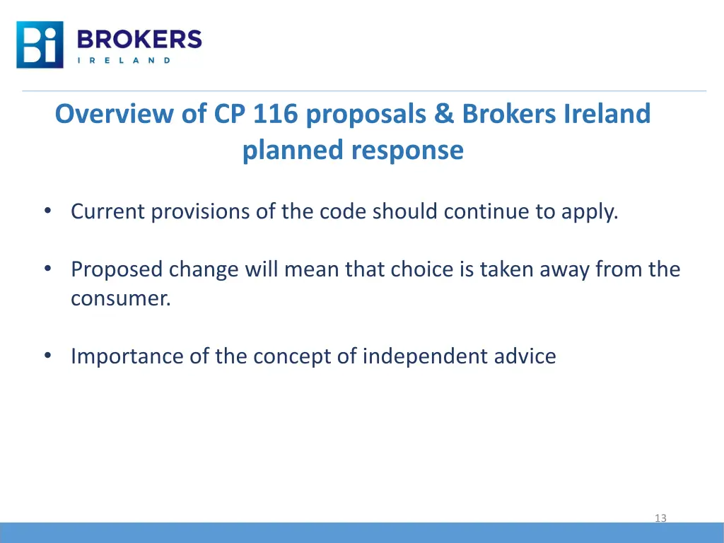 overview of cp 116 proposals brokers ireland 6