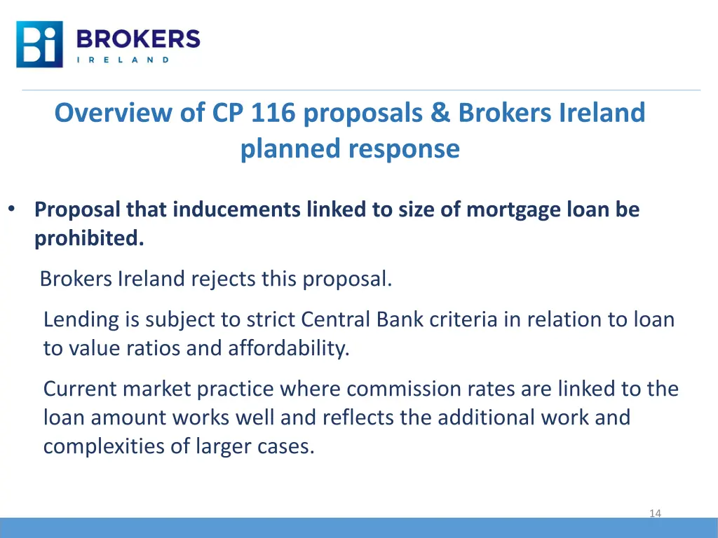 overview of cp 116 proposals brokers ireland 7