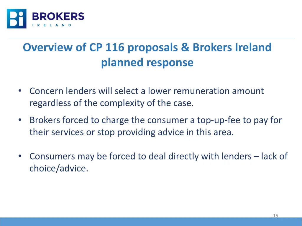 overview of cp 116 proposals brokers ireland 8
