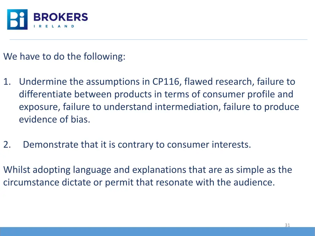 we have to do the following