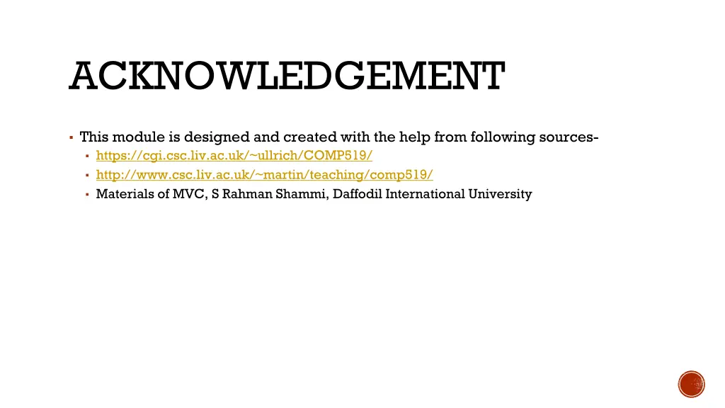acknowledgement