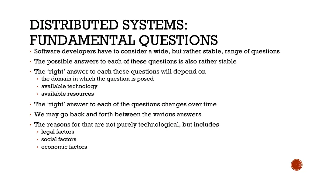 distributed systems fundamental questions 1