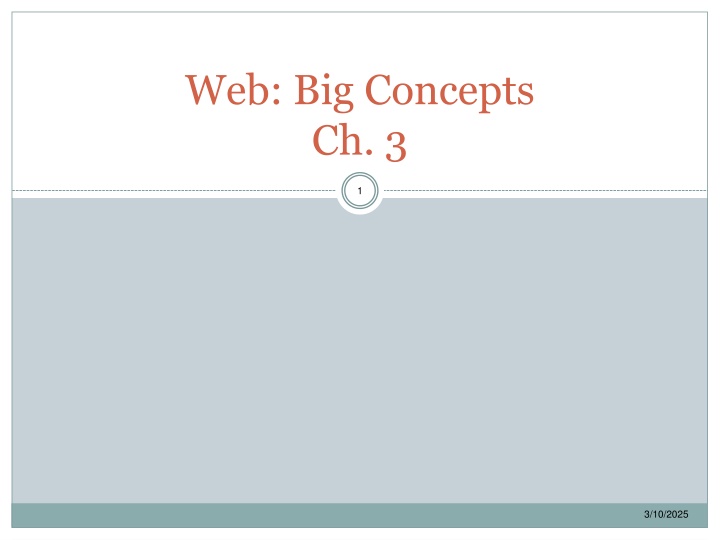 web big concepts ch 3