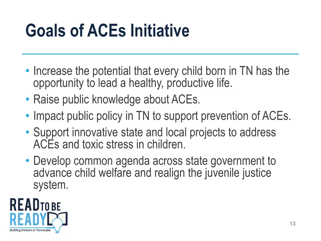 goals of aces initiative