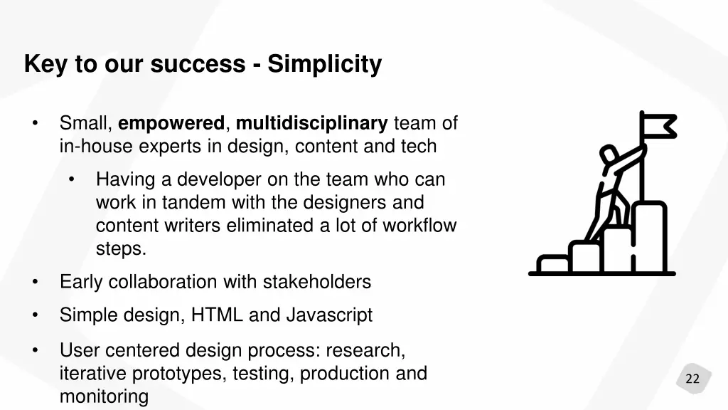 key to our success simplicity