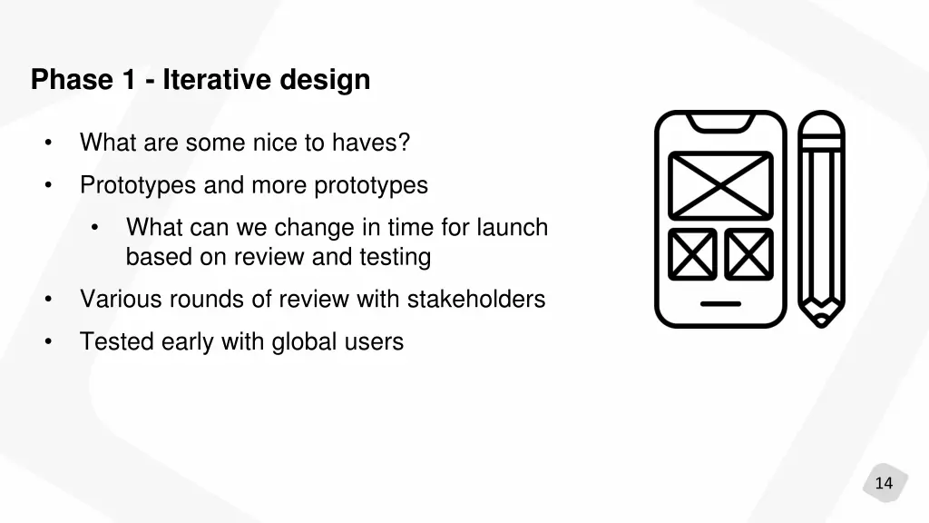 phase 1 iterative design