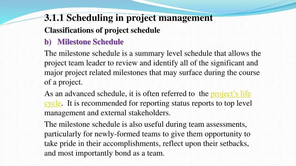 3 1 1 scheduling in project management 6
