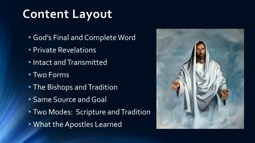 content layout