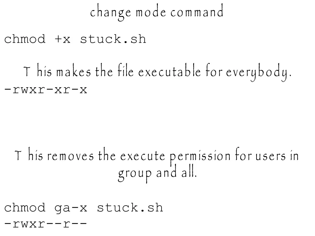 change mode command
