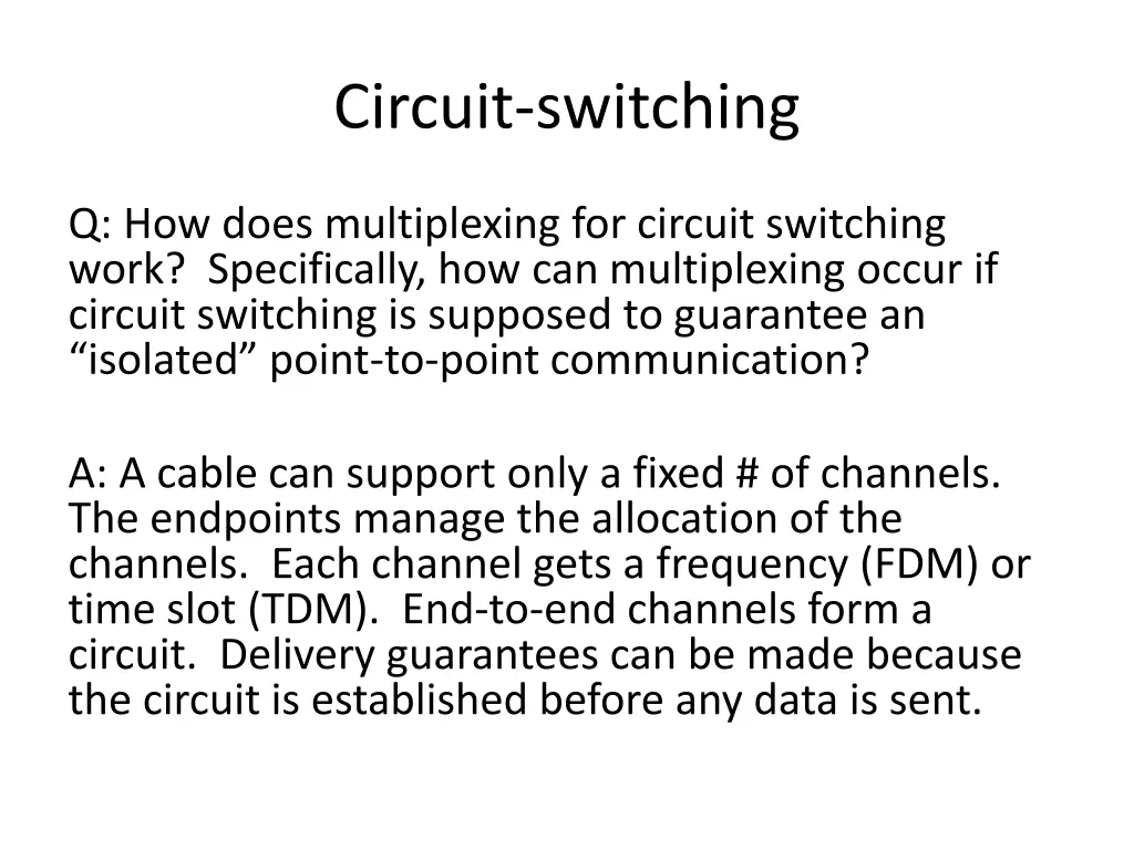circuit switching 2