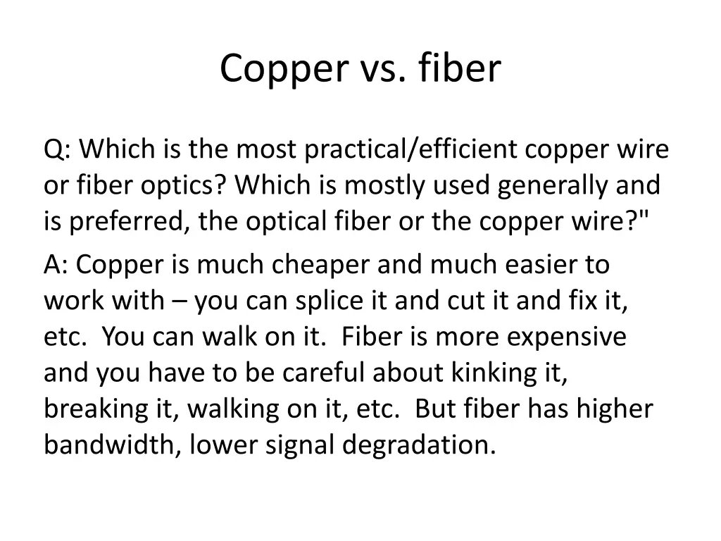 copper vs fiber