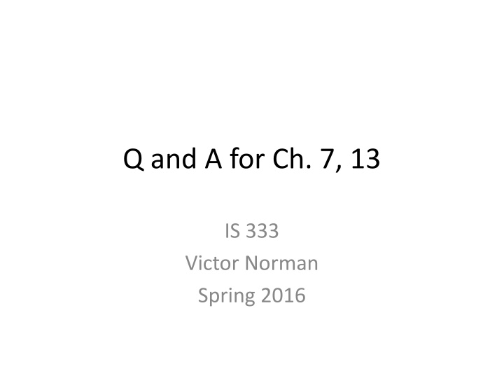 q and a for ch 7 13