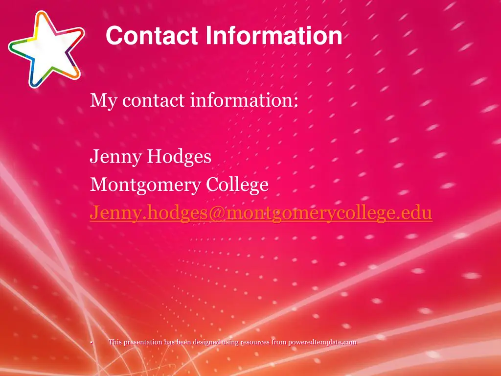 contact information