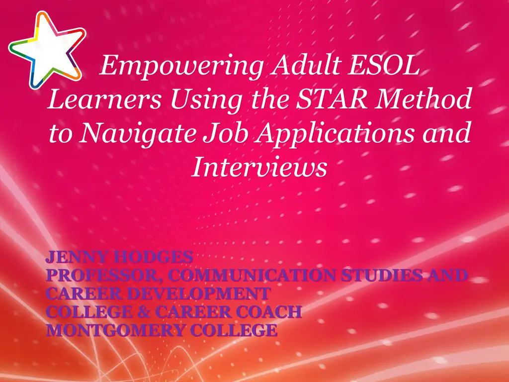 empowering adult esol learners using the star 1