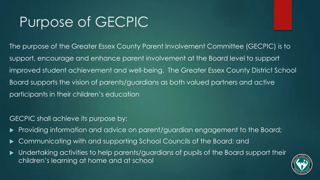 purpose of gecpic