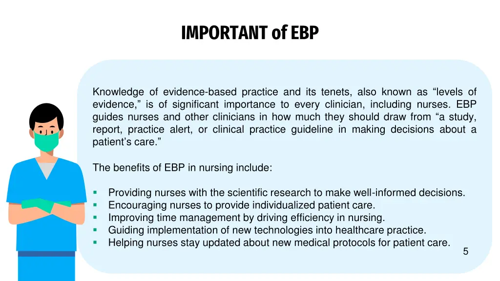 important of ebp