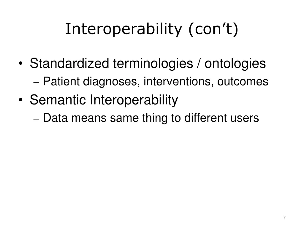 interoperability con t