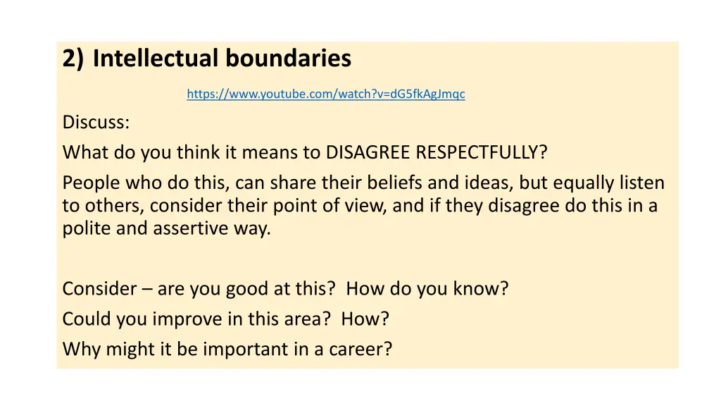2 intellectual boundaries