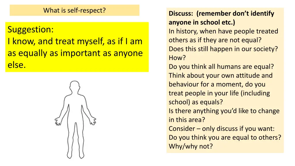 what is self respect