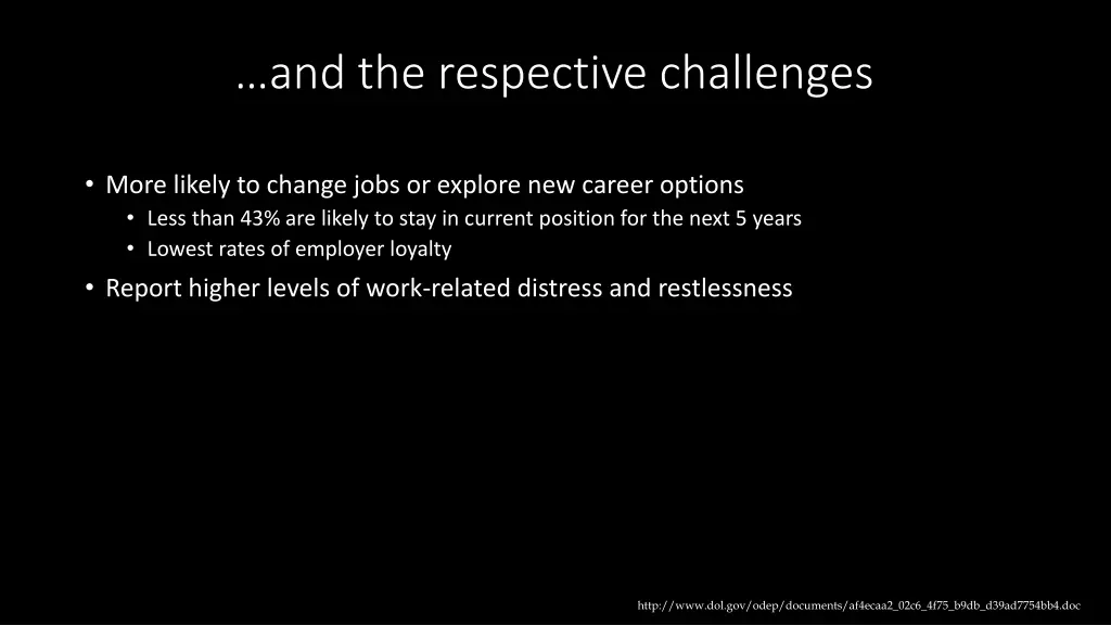 and the respective challenges 1