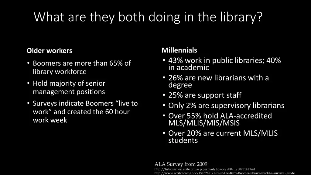 what are they both doing in the library
