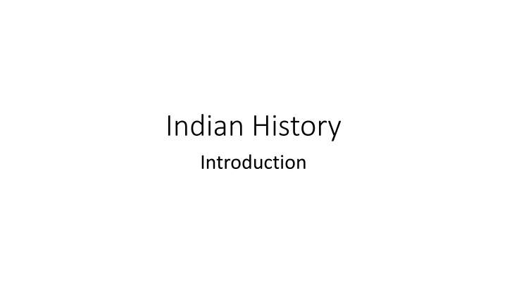 indian history introduction