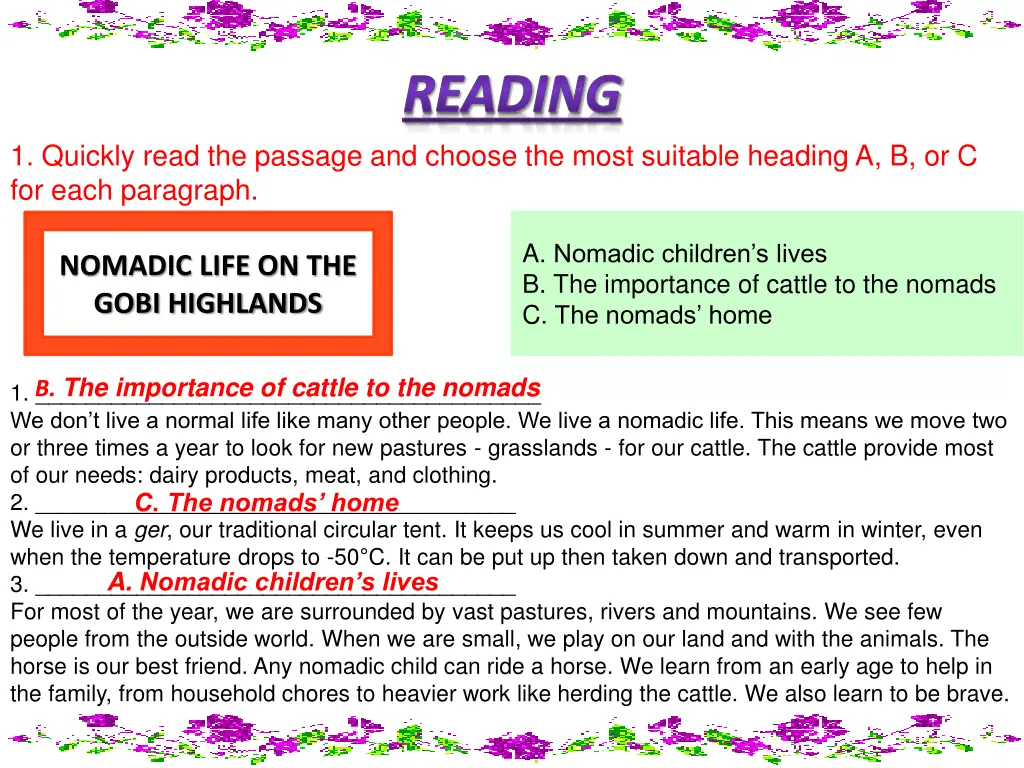 reading