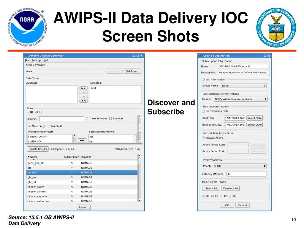 awips ii data delivery ioc screen shots