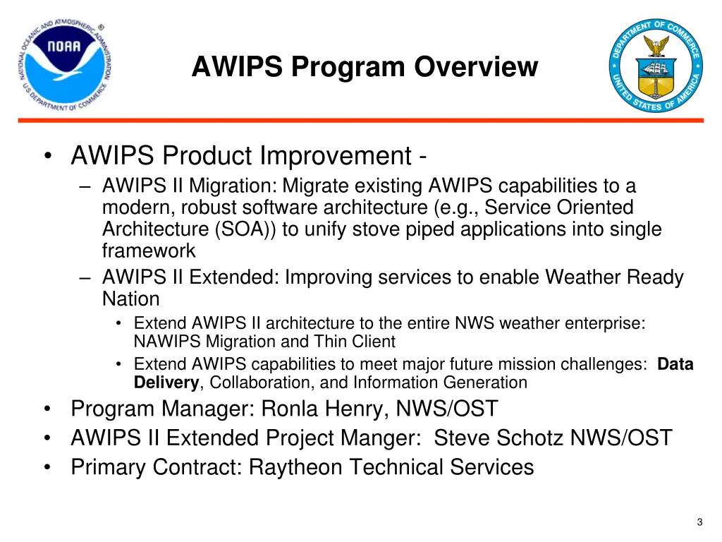 awips program overview