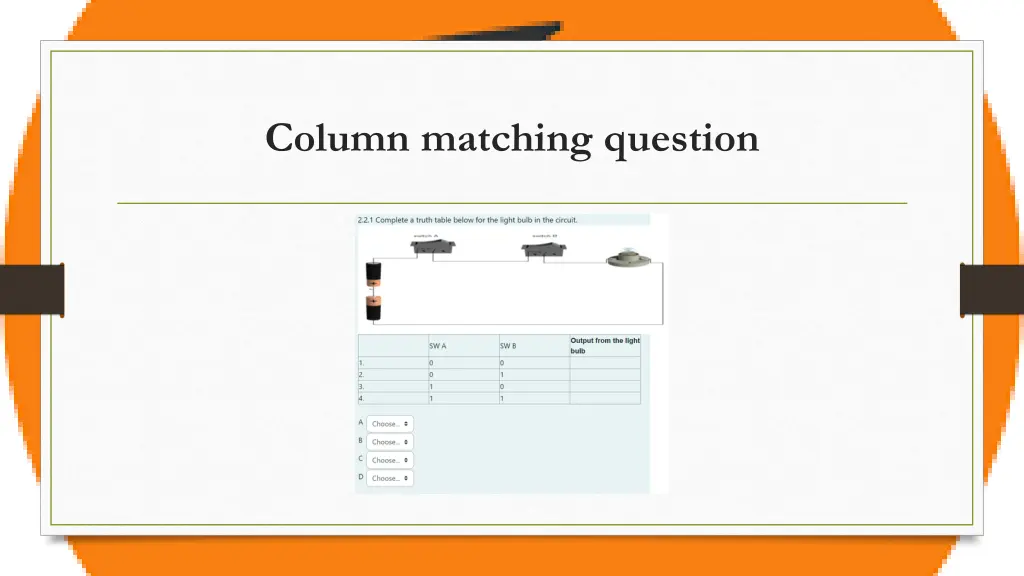 column matching question