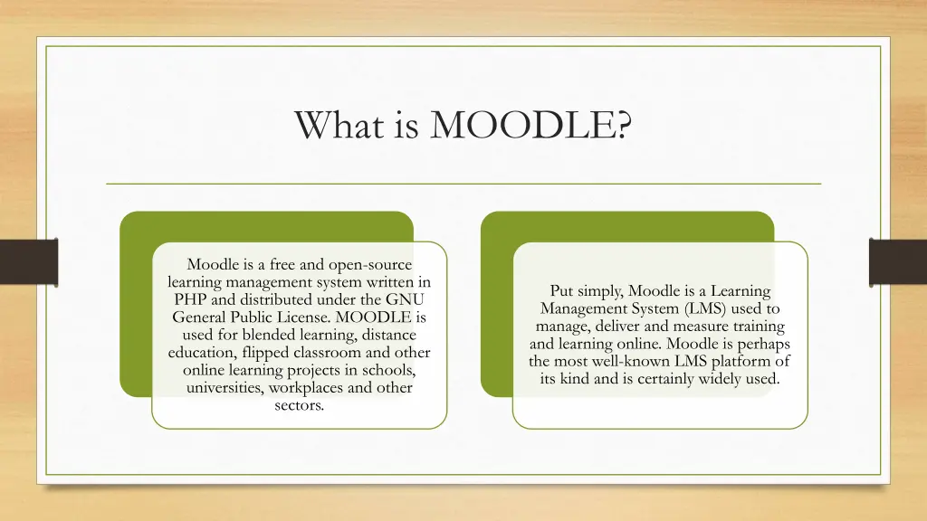 what is moodle