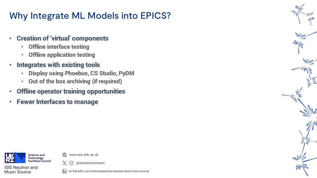 why integrate ml models into epics
