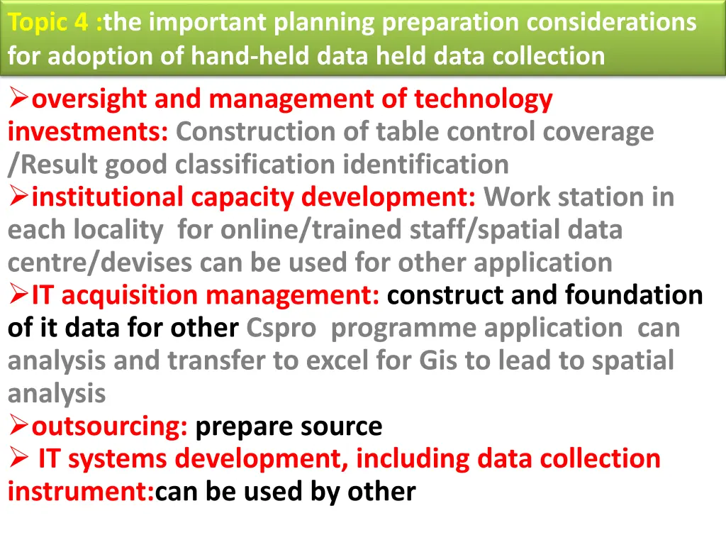 topic 4 the important planning preparation