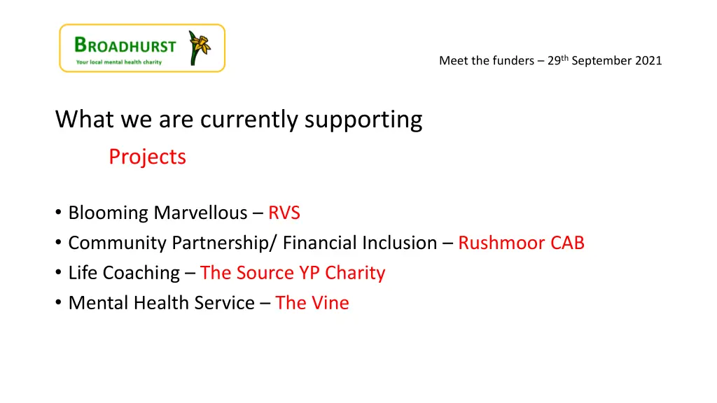 meet the funders 29 th september 2021 4
