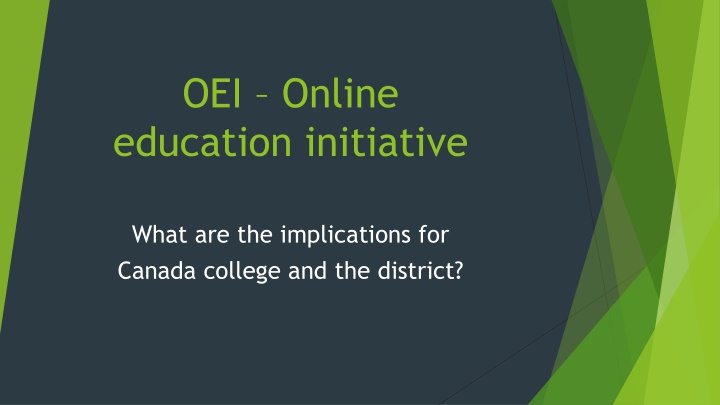 oei online education initiative