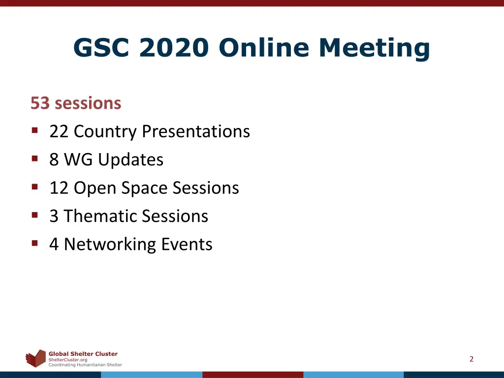 gsc 2020 online meeting