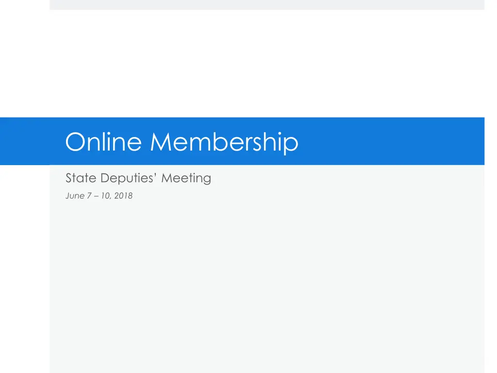 online membership 1