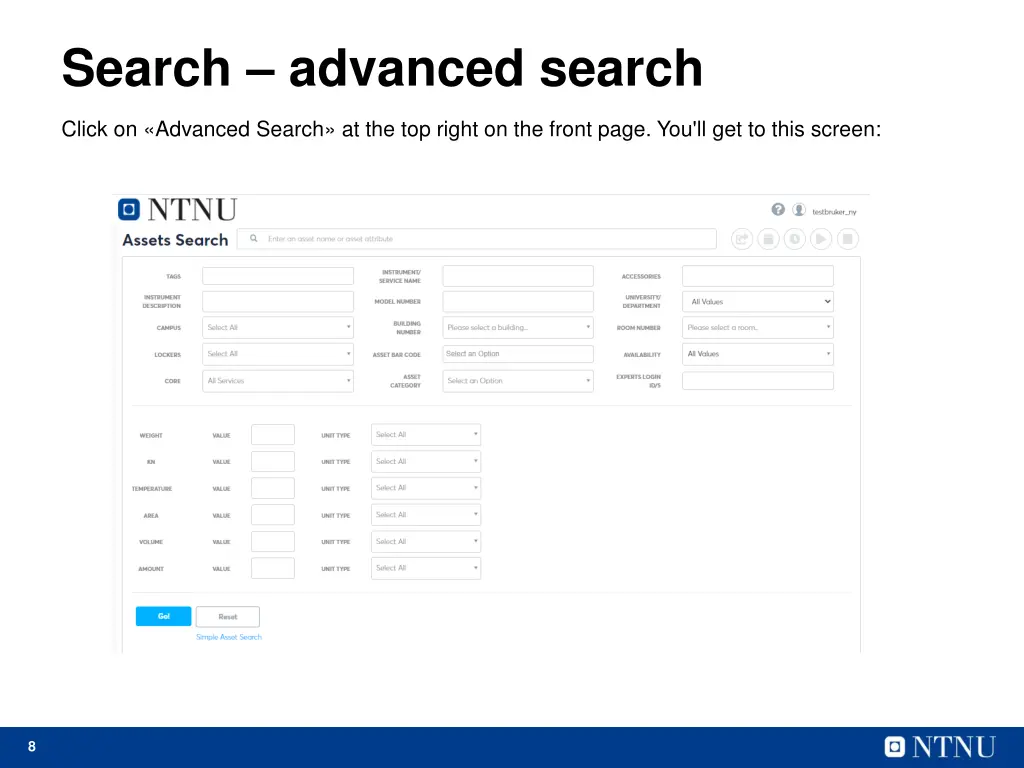 search advanced search