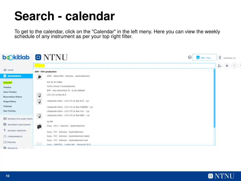 search calendar