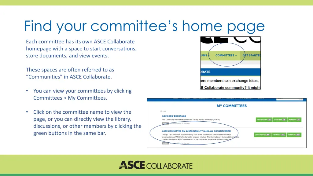 find your committee s home page