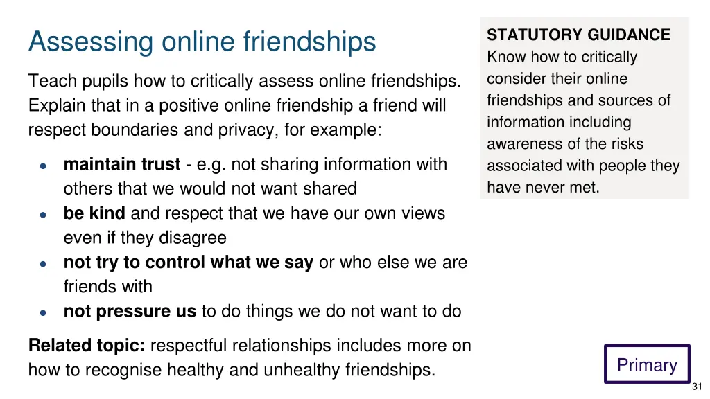 assessing online friendships