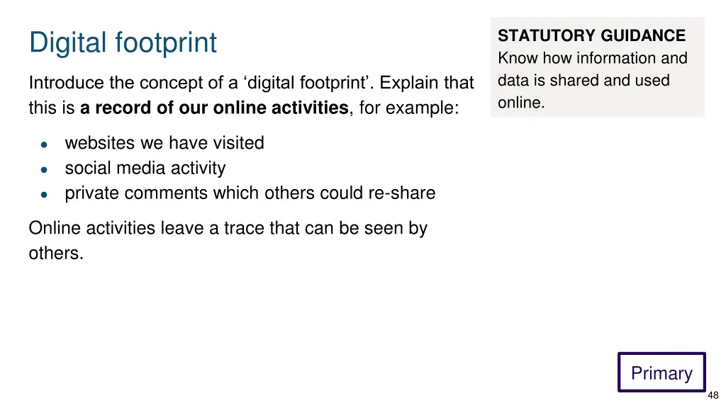 digital footprint