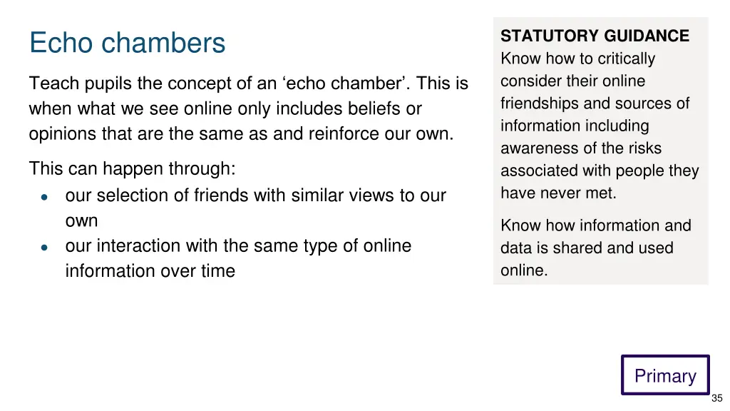 echo chambers