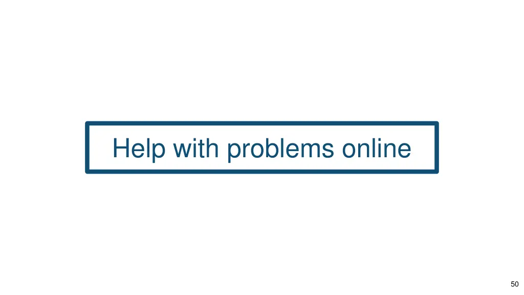 help with problems online