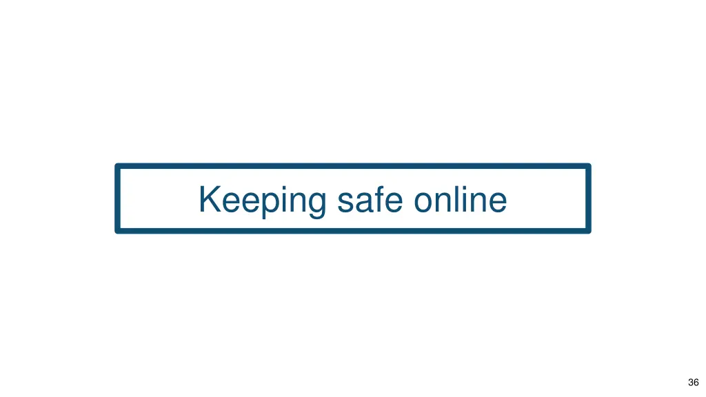 keeping safe online