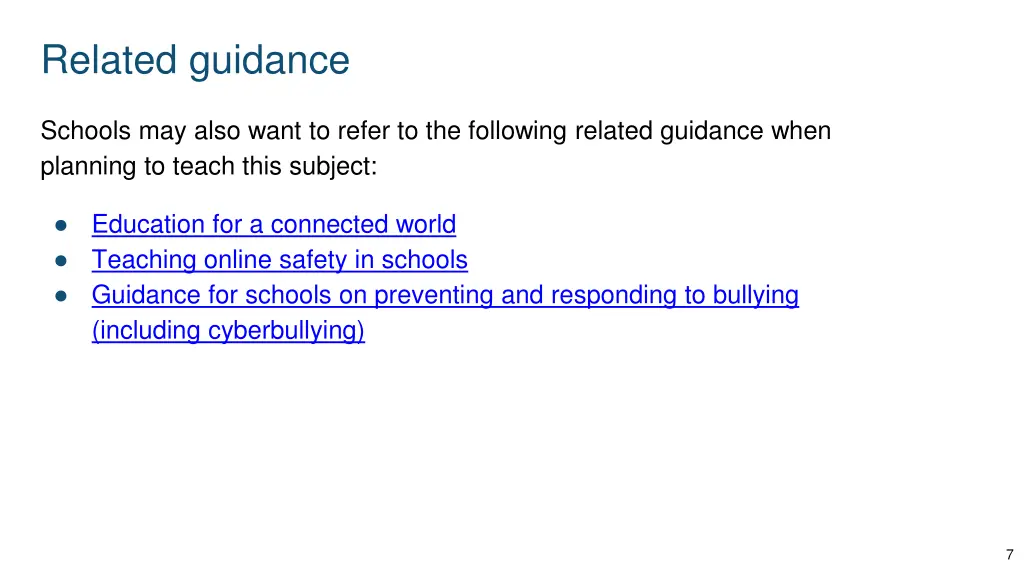 related guidance