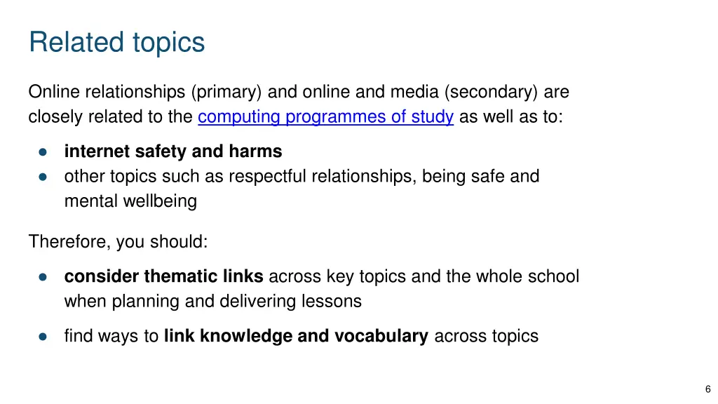 related topics