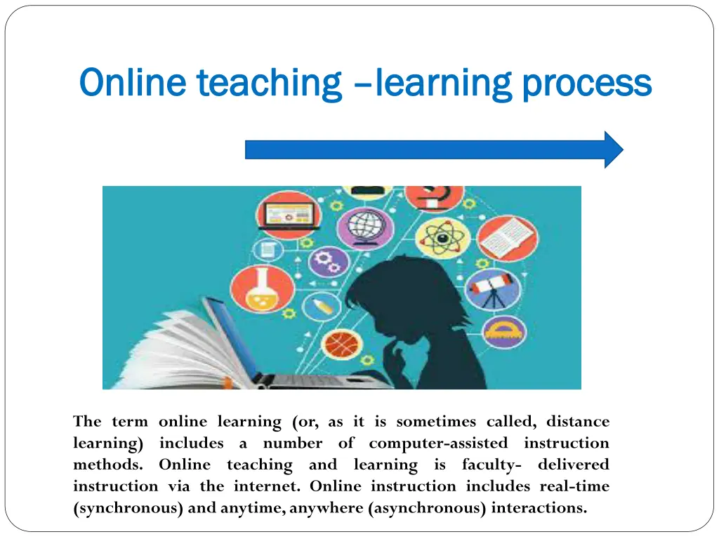 online teaching online teaching learning process